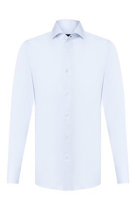 Мужская хлопковая сорочка ERMENEGILDO ZEGNA голубого цвета по цене 41350 руб., арт. 301211/9MS0BA | Фото 1 Мужская хлопковая сорочка ERMENEGILDO ZEGNA голубого цвета, арт. 301211/9MS0BA | Фото 1 (Мужское Кросс-КТ: Сорочка-одежда; Статус проверки: Проверено, Проверена категория; Длина (для топов): Стандартные; Рукава: Длинные; Материал внешний: Хлопок; Принт: Однотонные; Случай: Формальный; Манжеты: На пуговицах; Воротник: Акула)