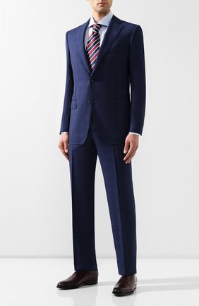 Мужская хлопковая сорочка ERMENEGILDO ZEGNA голубого цвета по цене 41350 руб., арт. 301211/9MS0BA | Фото 2 Мужская хлопковая сорочка ERMENEGILDO ZEGNA голубого цвета, арт. 301211/9MS0BA | Фото 2 (Мужское Кросс-КТ: Сорочка-одежда; Статус проверки: Проверено, Проверена категория; Длина (для топов): Стандартные; Рукава: Длинные; Материал внешний: Хлопок; Принт: Однотонные; Случай: Формальный; Манжеты: На пуговицах; Воротник: Акула)