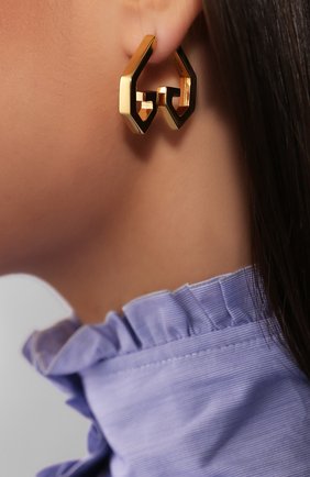 Женские золотые серьги gv heart Givenchy, арт. BF105CF003 купить в ЦУМ | Фото №2 Серьги GV Heart Givenchy золотые | Фото №2