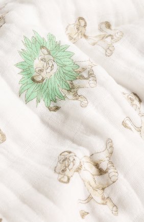 Детского хлопковое одеяло ADEN+ANAIS зеленого цвета, арт. DISN255G | Фото 2 (Статус проверки: Проверено, Проверена категория; Материал: Текстиль, Хлопок)