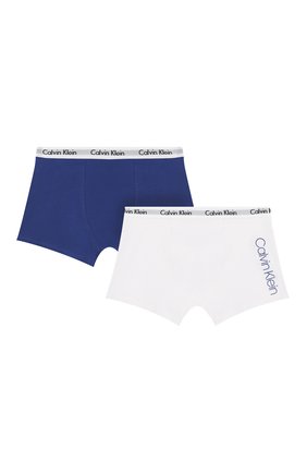 Детские комплект из двух пар трусов CALVIN KLEIN белого цвета по цене 2400 руб., арт. B70B700200 | Фото 1 Детские комплект из двух пар трусов CALVIN KLEIN белого цвета, арт. B70B700200 | Фото 1