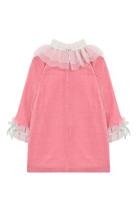 Детское платье BIBIONA розового цвета по цене 40560 руб., арт. ABS21FW18.. | Фото 2 Детское платье BIBIONA розового цвета, арт. ABS21FW18.. | Фото 2