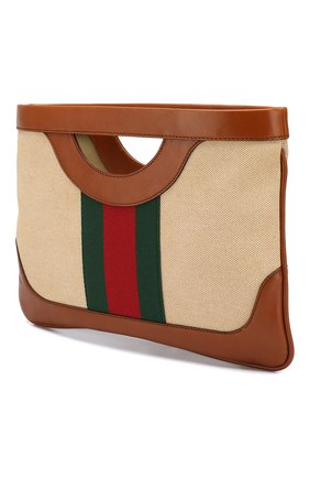 Женская сумка gg vintage large GUCCI бежевая цвета, арт. 564605/98BAG купить в ЦУМ | Фото №3 Сумка GG Vintage large Gucci бежевая цвета | Фото №3