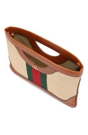 Женская сумка gg vintage large GUCCI бежевая цвета, арт. 564605/98BAG купить в ЦУМ | Фото №4 Сумка GG Vintage large Gucci бежевая цвета | Фото №4