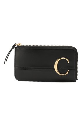 Кожаный футляр для кредитных карт Chloé C | Фото №1 Кожаный футляр для кредитных карт Chloé C | Фото №1