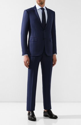 Мужская хлопковая сорочка ERMENEGILDO ZEGNA голубого цвета по цене 22450 руб., арт. 501262/9MS0BA | Фото 2 Мужская хлопковая сорочка ERMENEGILDO ZEGNA голубого цвета, арт. 501262/9MS0BA | Фото 2