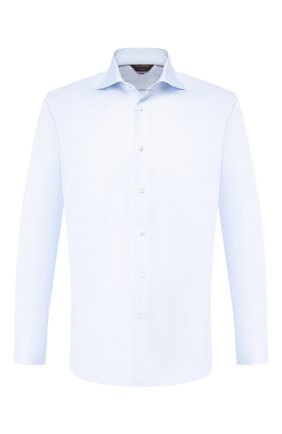 Мужская хлопковая сорочка ZEGNA COUTURE голубого цвета по цене 39950 руб., арт. 502019/9NS0RI | Фото 1 Мужская хлопковая сорочка ZEGNA COUTURE голубого цвета, арт. 502019/9NS0RI | Фото 1