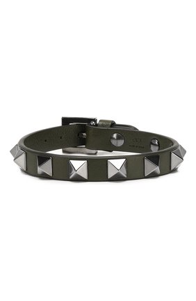 Кожаный браслет Valentino Garavani Rockstud Mini | Фото №1 Кожаный браслет Valentino Garavani Rockstud Mini | Фото №1