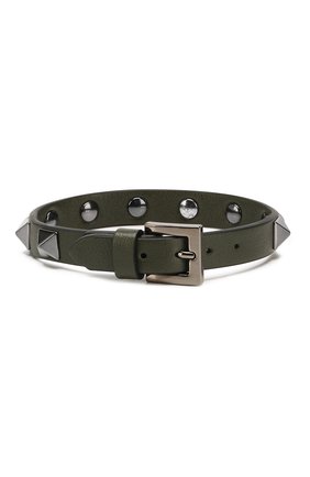 Кожаный браслет Valentino Garavani Rockstud Mini | Фото №2 Кожаный браслет Valentino Garavani Rockstud Mini | Фото №2