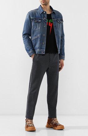 Мужские кожаные кроссовки flashtrek gg GUCCI темно-бежевого цвета по цене 65700 руб., арт. 521680/0P310 | Фото 2 Мужские кожаные кроссовки flashtrek gg GUCCI темно-бежевого цвета, арт. 521680/0P310 | Фото 2