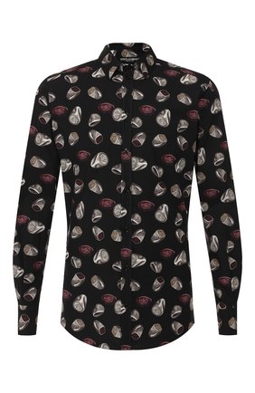 Мужская хлопковая рубашка DOLCE & GABBANA черного цвета по цене 59150 руб., арт. G5EJ1T/HS5B2 | Фото 1 Мужская хлопковая рубашка DOLCE & GABBANA черного цвета, арт. G5EJ1T/HS5B2 | Фото 1