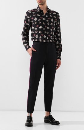 Мужская хлопковая рубашка DOLCE & GABBANA черного цвета по цене 59150 руб., арт. G5EJ1T/HS5B2 | Фото 2 Мужская хлопковая рубашка DOLCE & GABBANA черного цвета, арт. G5EJ1T/HS5B2 | Фото 2