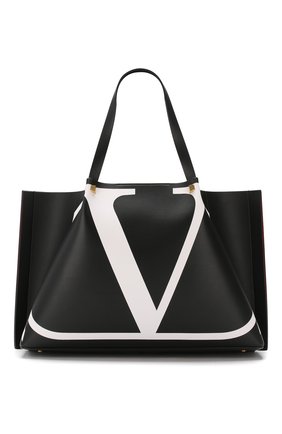 Женская сумка-тоут valentino garavani go logo escape large VALENTINO черная цвета, арт. RW0B0D52/RRX купить в ЦУМ | Фото №1 Сумка-тоут Valentino Garavani Go Logo Escape large Valentino черная цвета | Фото №1