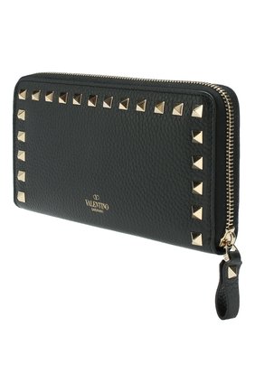 Женские кожаный кошелек valentino garavani VALENTINO черного цвета по цене 43150 руб., арт. SW2P0645/VSH | Фото 2 Женские кожаный кошелек valentino garavani VALENTINO черного цвета, арт. SW2P0645/VSH | Фото 2