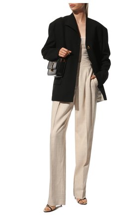 Женские брюки из смеси вискозы и льна STELLA MCCARTNEY бежевого цвета, арт. 565361/SMB61 | Фото 2 (Длина (брюки, джинсы): Стандартные; Статус проверки: Проверена категория; Материал внешний: Вискоза; Женское Кросс-КТ: Брюки-одежда; Случай: Формальный; Региональные ограничения белый список (Axapta Mercury): RU; Силуэт Ж (брюки и джинсы): Прямые)