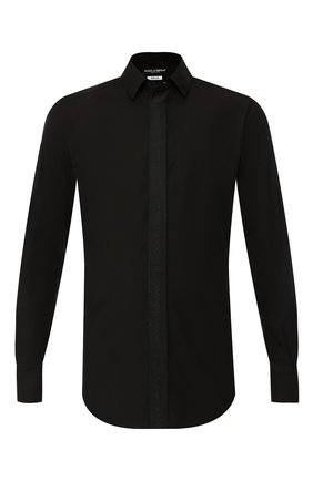 Мужская хлопковая сорочка DOLCE & GABBANA черного цвета по цене 49950 руб., арт. G5GL8T/FU5K9 | Фото 1 Мужская хлопковая сорочка DOLCE & GABBANA черного цвета, арт. G5GL8T/FU5K9 | Фото 1