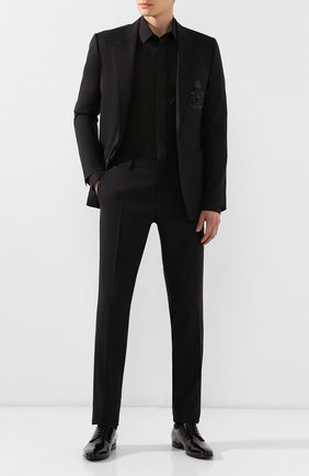 Мужская хлопковая сорочка DOLCE & GABBANA черного цвета по цене 49950 руб., арт. G5GL8T/FU5K9 | Фото 2 Мужская хлопковая сорочка DOLCE & GABBANA черного цвета, арт. G5GL8T/FU5K9 | Фото 2