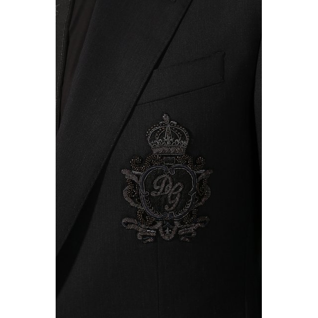 Пиджак из смеси шерсти и льна Dolce&Gabbana 10102105