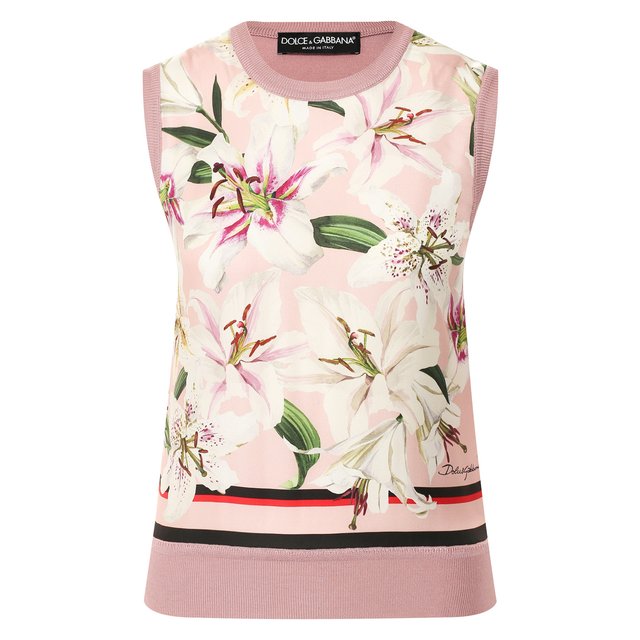 фото Шелковый топ dolce & gabbana