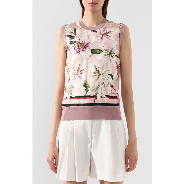 фото Шелковый топ dolce & gabbana