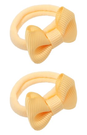 Детская комплект из двух резинок small bow JUNEFEE желтого цвета по цене 580 руб., арт. 5938 | Фото 2 Детская комплект из двух резинок small bow JUNEFEE желтого цвета, арт. 5938 | Фото 2