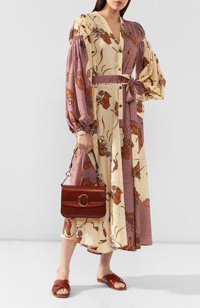 Женская сумка chloé c small CHLOÉ коричневого цвета по цене 121500 руб., арт. CHC19SS191A37 | Фото 2 Женская сумка chloé c small CHLOÉ коричневого цвета, арт. CHC19SS191A37 | Фото 2