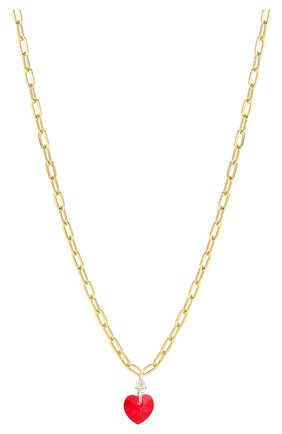 Женское колье sweet love WALD BERLIN золотого цвета по цене 11900 руб., арт. SWEET L0VE SMALL NECKLACE | Фото 2 Женское колье sweet love WALD BERLIN золотого цвета, арт. SWEET L0VE SMALL NECKLACE | Фото 2