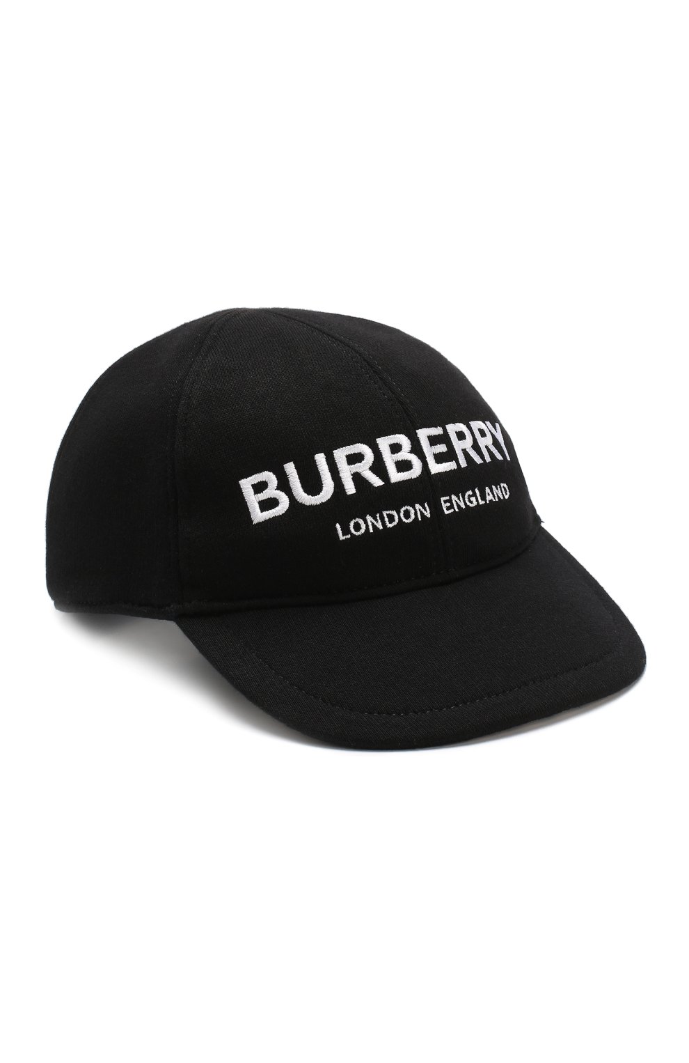 Детская хлопковая бейсболка BURBERRY черного цвета, арт. 8010948 | Фото 1