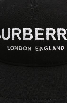 Детская хлопковая бейсболка BURBERRY черного цвета по цене 11100 руб., арт. 8010948 | Фото 3 Детская хлопковая бейсболка BURBERRY черного цвета, арт. 8010948 | Фото 3