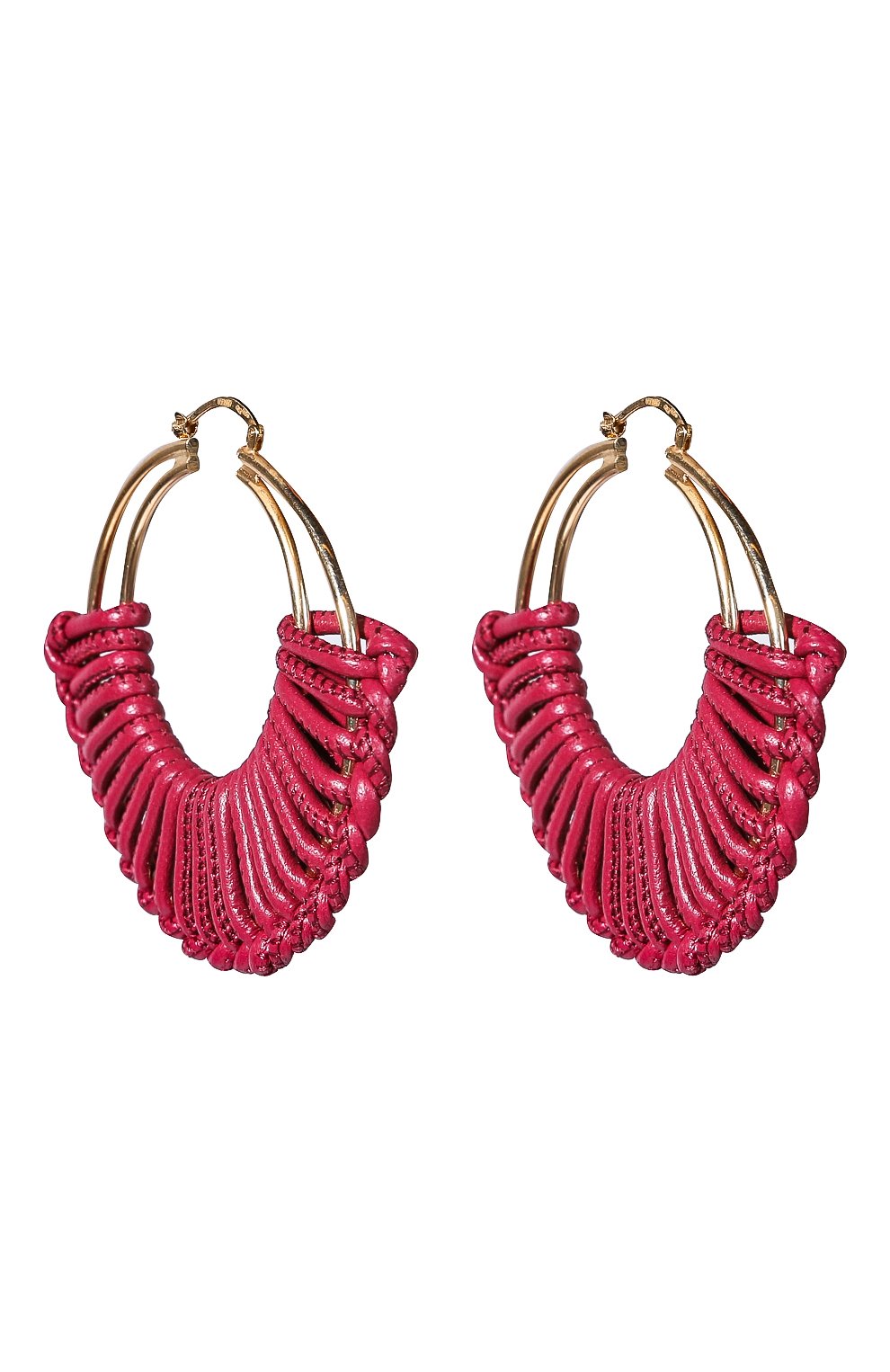Женские фуксия серьги Bottega Veneta, арт. 590482/VAHUA купить в ЦУМ | Фото №2 Серьги Bottega Veneta фуксия | Фото №2