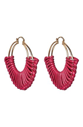 Женские фуксия серьги Bottega Veneta, арт. 590482/VAHUA купить в ЦУМ | Фото №2 Серьги Bottega Veneta фуксия | Фото №2