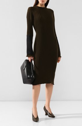 Женское кашемировое платье BOTTEGA VENETA зеленого цвета по цене 156500 руб., арт. 571063/VKBB1 | Фото 2 Женское кашемировое платье BOTTEGA VENETA зеленого цвета, арт. 571063/VKBB1 | Фото 2