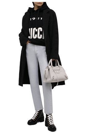 Женские кожаные ботинки trip GUCCI черного цвета по цене 66100 руб., арт. 481156/DKS30 | Фото 2 Женские кожаные ботинки trip GUCCI черного цвета, арт. 481156/DKS30 | Фото 2