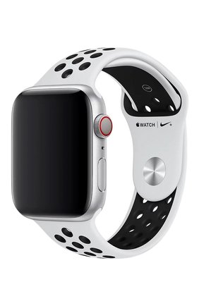 Ремешок apple watch nike+ 44mm APPLE  черно-белого цвета, арт. MTMY2ZM/A | Фото 1 (Статус проверки: Проверена категория)