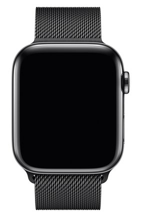 Ремешок apple watch 44mm milanese loop APPLE черного цвета по цене 0 руб., арт. MTU52ZM/A | Фото 2 Ремешок apple watch 44mm milanese loop APPLE черного цвета, арт. MTU52ZM/A | Фото 2 (Статус проверки: Проверена категория)