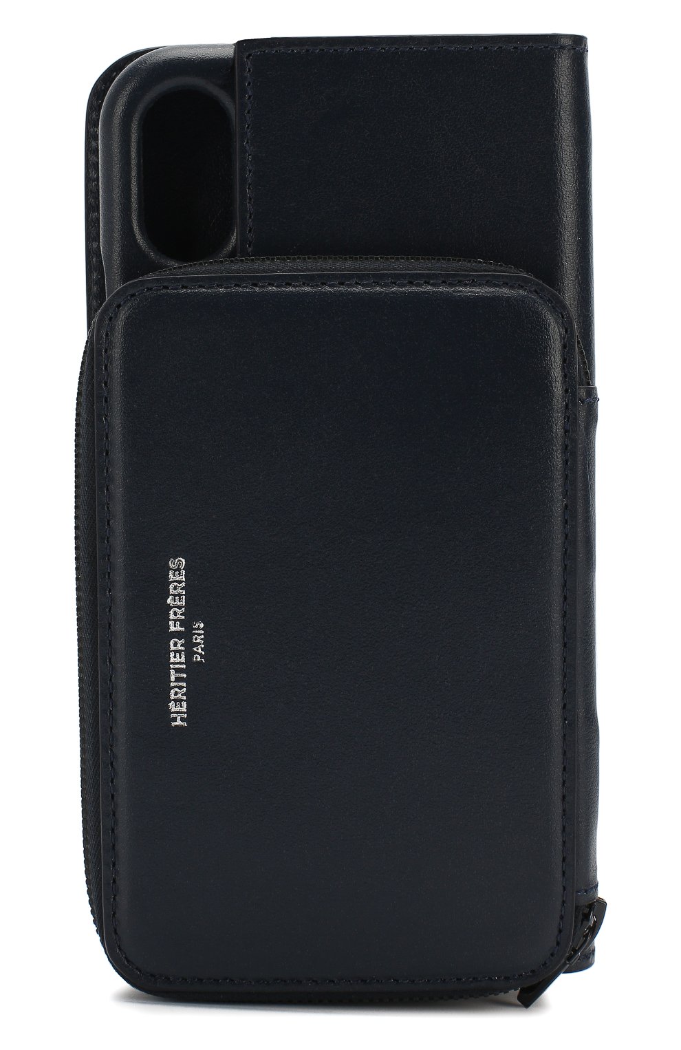 Мужской чехол для iphone x/xs HERITIER FRERES синего цвета по цене 4990 руб., арт. ANDYIPHXNAVY | Фото 2 Мужской чехол для iphone x/xs HERITIER FRERES синего цвета, арт. ANDYIPHXNAVY | Фото 2