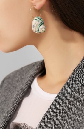 Женские моносерьга paris paris WALD BERLIN золотого цвета по цене 13750 руб., арт. PARIS PARIS MULTI CRYSTALS EARRING | Фото 2 Женские моносерьга paris paris WALD BERLIN золотого цвета, арт. PARIS PARIS MULTI CRYSTALS EARRING | Фото 2