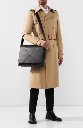 Мужская кожаный мессенджер BOTTEGA VENETA черного цвета по цене 210000 руб., арт. 578352/VBIU0 | Фото 2 Мужская кожаный мессенджер BOTTEGA VENETA черного цвета, арт. 578352/VBIU0 | Фото 2