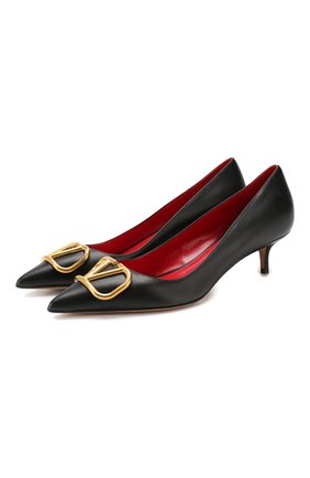 Кожаные туфли Valentino Garavani Go Logo | Фото №1 Кожаные туфли Valentino Garavani Go Logo | Фото №1