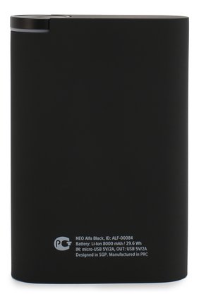 Портативный аккумулятор neo alfa ROMBICA черного цвета, арт. ALF-00084 | Фото 2 (Статус проверки: Проверена категория; Региональные ограничения белый список (Axapta Mercury): RU)
