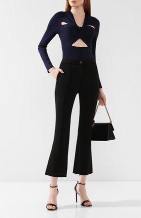Женские черные расклешенные брюки Givenchy, арт. BW50DG4Z4U купить в ЦУМ | Фото №2 Расклешенные брюки Givenchy черные | Фото №2