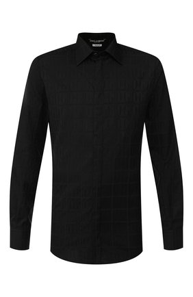 Мужская хлопковая рубашка DOLCE & GABBANA черного цвета по цене 43600 руб., арт. G5GD0T/FJ5F6 | Фото 1 Мужская хлопковая рубашка DOLCE & GABBANA черного цвета, арт. G5GD0T/FJ5F6 | Фото 1