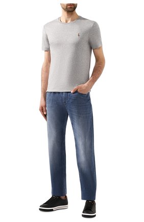 Мужская хлопковая футболка POLO RALPH LAUREN серого цвета по цене 6440 руб., арт. 710740727 | Фото 2 Мужская хлопковая футболка POLO RALPH LAUREN серого цвета, арт. 710740727 | Фото 2