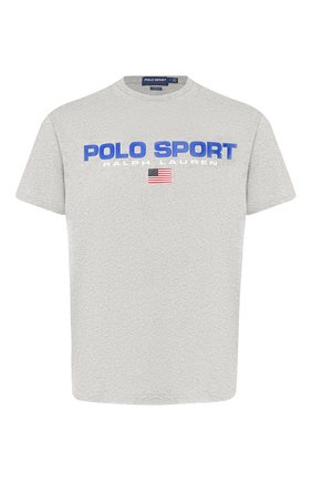 Мужская хлопковая футболка POLO RALPH LAUREN серого цвета по цене 6440 руб., арт. 710750444 | Фото 1 Мужская хлопковая футболка POLO RALPH LAUREN серого цвета, арт. 710750444 | Фото 1