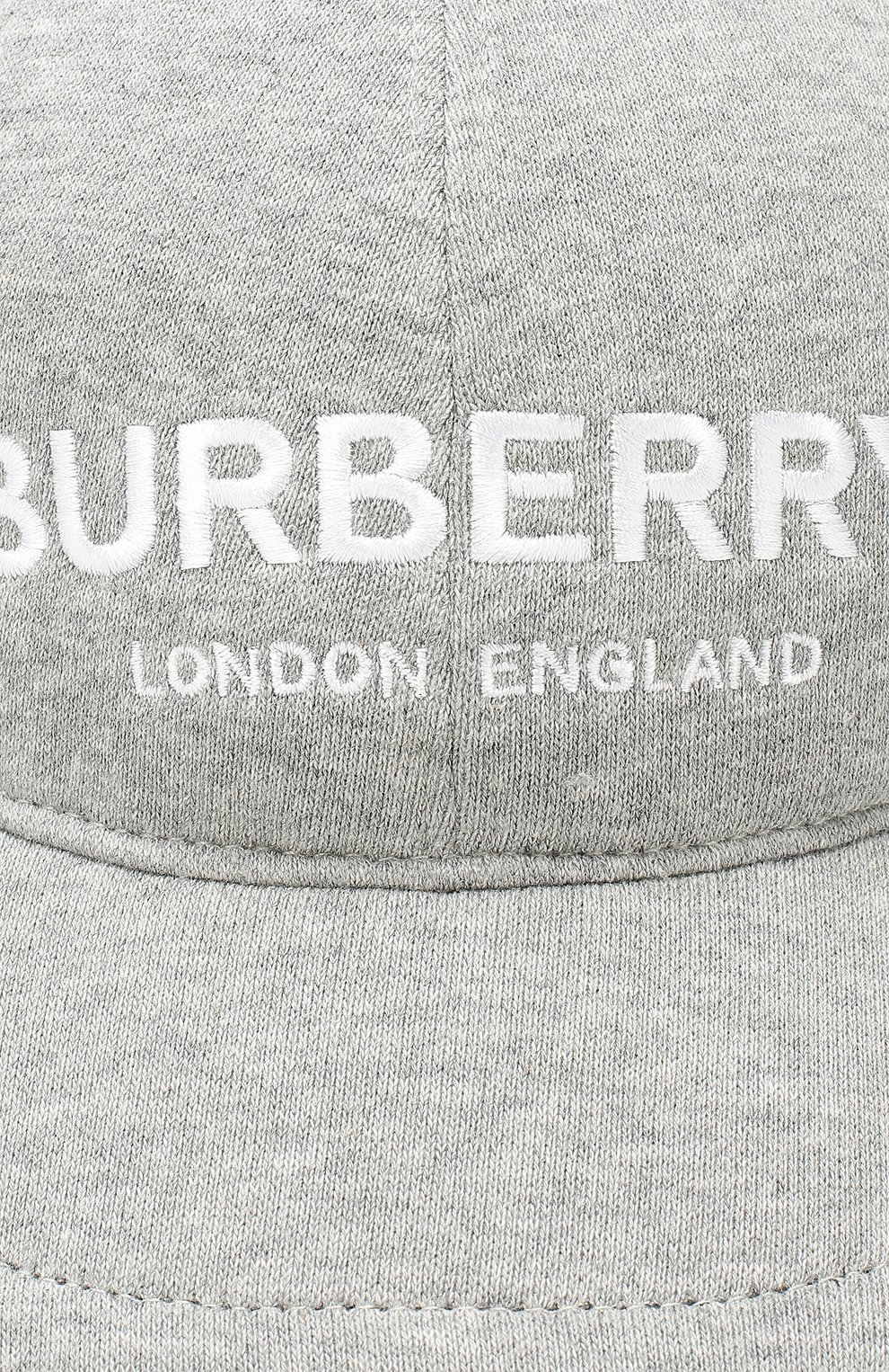 Детская хлопковая бейсболка BURBERRY серого цвета по цене 12100 руб., арт. 8010947 | Фото 3 Детская хлопковая бейсболка BURBERRY серого цвета, арт. 8010947 | Фото 3