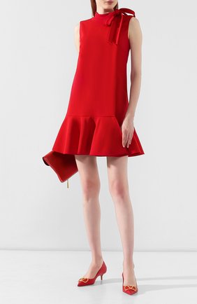 Женская кожаные туфли valentino garavani go logo VALENTINO красного цвета по цене 55100 руб., арт. SW2S0Q63/DSH | Фото 2 Женская кожаные туфли valentino garavani go logo VALENTINO красного цвета, арт. SW2S0Q63/DSH | Фото 2