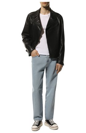 Мужская хлопковая футболка SAINT LAURENT белого цвета по цене 28800 руб., арт. 464572/YB2DQ | Фото 2 Мужская хлопковая футболка SAINT LAURENT белого цвета, арт. 464572/YB2DQ | Фото 2