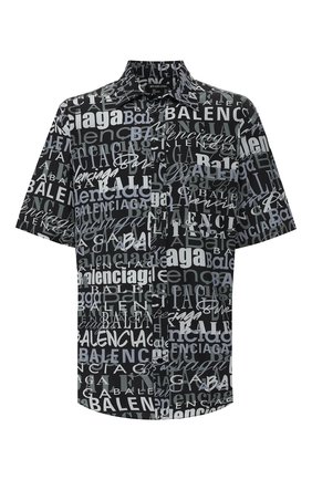 Мужская шелковая рубашка BALENCIAGA черно-белого цвета по цене 63000 руб., арт. 556854/TELF2 | Фото 1 Мужская шелковая рубашка BALENCIAGA черно-белого цвета, арт. 556854/TELF2 | Фото 1