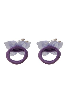 Детская комплект из 2-х резинок butterfly JUNEFEE сиреневого цвета по цене 490 руб., арт. 5906 | Фото 2 Детская комплект из 2-х резинок butterfly JUNEFEE сиреневого цвета, арт. 5906 | Фото 2