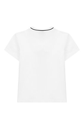 Детская хлопковая футболка DOLCE & GABBANA белого цвета по цене 8995 руб., арт. L4JT7N/G7STG/2-6 | Фото 2 Детская хлопковая футболка DOLCE & GABBANA белого цвета, арт. L4JT7N/G7STG/2-6 | Фото 2